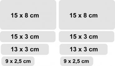 Preview: Lackschutzfolie Set universal transparent für Heckträger Fahrradträger VW T5